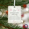thumbnail image 7 of LifeSong Milestones Vertical Memorial Ornaments Christmas Decorations for Tree - Dad We Thought Of You, 7 of 7