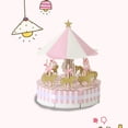 thumbnail image 2 of Carousel Candy Box Baby Shower Wedding Birthday Table Centerpiece Decoration Chocolate Gift Box, 2 of 7