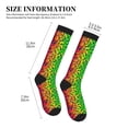 thumbnail image 2 of Lsque Multicolored Butterflies Pattern Sport Compression Socks for Men & Women 15-20 mmHg Knee High Nurse Pregnant Running Medical and Travel Athletic, 2 of 6
