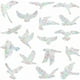 thumbnail image 4 of Pegatinas anticolisión para ventanas y pájaros, siluetas, protección de puertas de cristal y salvación de pájaros, reflejo holográfico (20 siluetas), 4 of 5