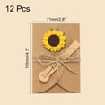 thumbnail image 2 of Uxcell 4"x3" Dried Flowers Greeting Cards, 12 Pack Sunflower Handmade Blank Note Card Flower Invitation Card, 2 of 5
