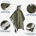thumbnail image 1 of Typpkmm Poncho De Lluvia Militar 3 En 1 with Chaqueta Impermeable Con Capucha, 1 of 6