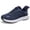 Navy Blue, variant on Women's Shoes Slip-On Sneakers,Non Slip, Wide, Flat Heel, Closed Toe,9