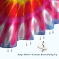thumbnail image 6 of Colorful Tie Dye Mandala Pattern Shower Curtain 72"x72" ,Bathroom Decorative Shower Curtains Set with 12 Hooks,Modern Waterproof Washable Shower Curtain, 6 of 6