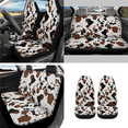 thumbnail image 3 of HUIACONG Cow Patterned Automotive Interior Accessories, with Car Seatbelt Cover Car Center Console Cushion, Compatible with All Car Types Vehicle, 3 of 8
