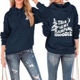 thumbnail image 2 of Afdoent Hoodies for Women Letter Print Hooded Sweatshirt Casual This is My Camping Hoodie Comfort Pullover Fall Winter Fashion Outfits, 2 of 3