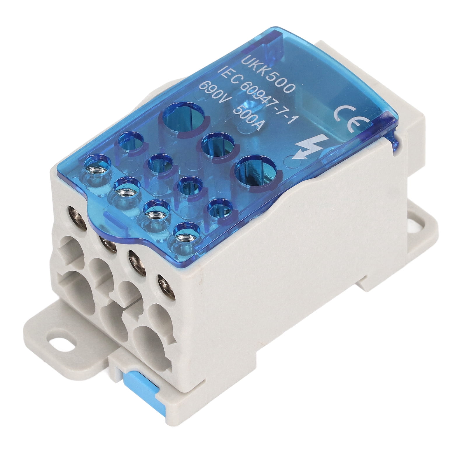 Terminal Distribution Box 500A 35mm DIN Rail Terminal Block Power Junction Box AC 690V