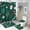 AA-1, variant on Charming Winter Hot Air Balloon Scene Shower Curtain Bathroom Sets Toilet Lid Rug, Bath Mat And Contour Mat, Shower Curtain 4Pcs