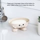 thumbnail image 5 of Paja de trigo PP Box Encantador portátil lavable antideslizante 6 Agujeros de drenaje Caso interior Casa de baño Baño Bandeja Accesorios Beige Inevent HA011713-04, 5 of 7