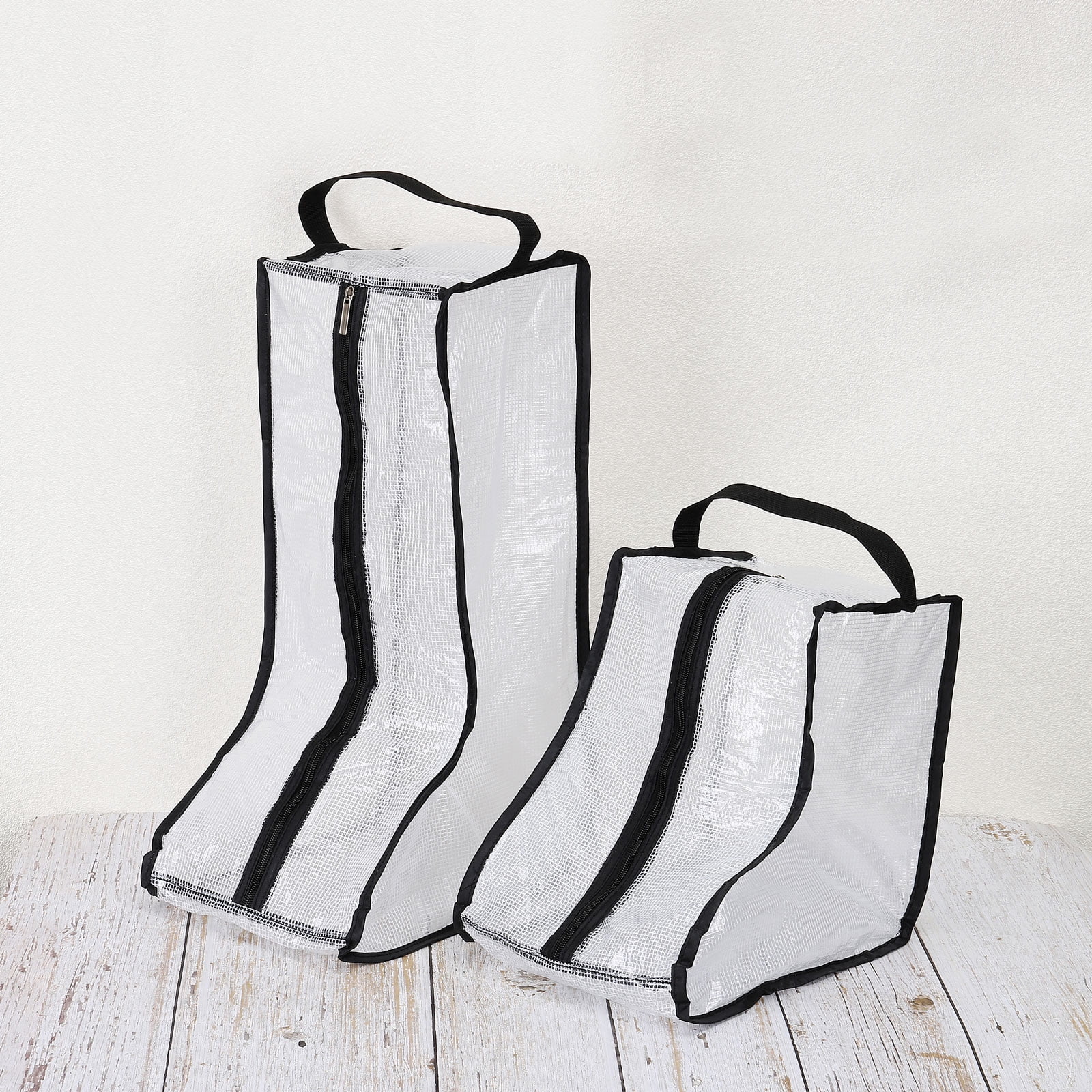 Uxcell Boots Storage Bag, Dust Proof Tall / Short Boots Carry Bags for Travel, Orange 4 Pack