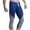 Dark Blue, variant on WMTBSRSW Mens Swim Capri Pants Long Patchwork Swim Tights High Waisted Drawstring Leggings Rash Guard Swimming Pants