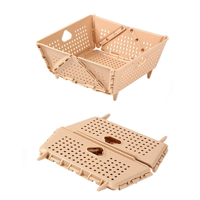 Colador plegable de plástico para cocina, colador de alimentos para frutas y verduras plegable