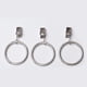 thumbnail image 3 of Bewildely Decoración del hogar, 10 unidades por paquete, anillos de cortina de ducha de alta calidad, abrazaderas, Clips para cortinas, Clips Tratamientos de ventanas Plata 3.5 mm * 25 mm, 3 of 6