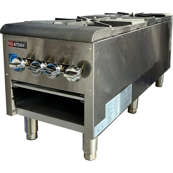 Pro-Kitchen Stock Pot Range - 2 Burner - 200,000 BTU - Single Piece - High-Performance Cooking for Commercial Kitchens (1ct)