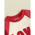 thumbnail image 6 of Bslissey Toddler Baby Girl Boy Valentine's Day 2Pcs Outfits Long Sleeve Plush Letter Embroidery Sweatshirt + Elastic Pants Sets Infant Casual Daily Clothes 0-3 Years, 6 of 9