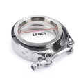 thumbnail image 1 of 3.5'' 3.5 Inch Stainless Steel V-Band Flange & Clamp Kit for Turbo Exhaust Pipes, 1 of 4