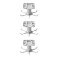 thumbnail image 2 of Maytalsory 360 Degrees Rotated Hook Self-adhesive with 6 Home Bag Rack Hanger Multi-purpose Accessory Ties Hooks Hanging Household Gray 3Set, 2 of 6