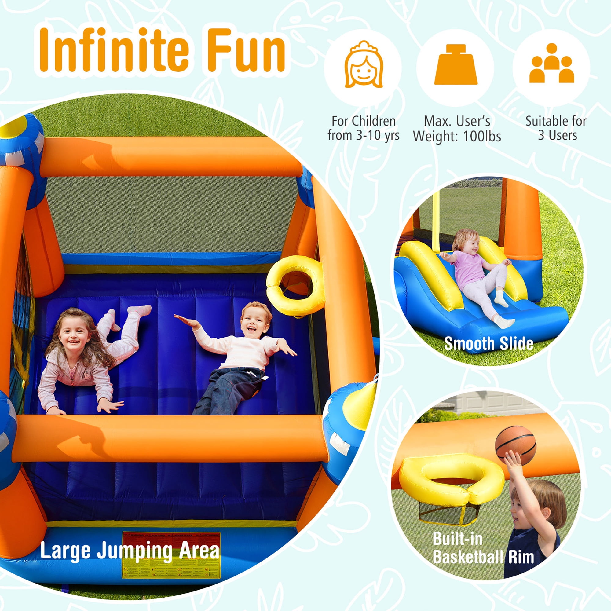 blast zone superstar inflatable bounce house
