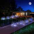 thumbnail image 5 of Paquete de 4 lámparas solares de fuegos artificiales para jardín, para decoración de césped y caminos de jardín Zhivalor CPB-US-DYP496-2, 5 of 5