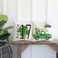 thumbnail image 3 of Single ST Patricks Day Pillow Covers 18x18,Square March 17 Pillows Decorative Throw Pillow Cases,Spring Lucky Shamrocks Decorations for Home Couch Sofa Outdoor Set of 1, 3 of 6