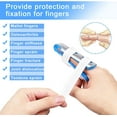 thumbnail image 2 of Woeilo Finger Splint, 2PCS Finger Support Brace Finger Stabilizer for Broken Fingers Straightening Arthritis Knuckle Immobilizationm, Size for Middle Finger, 2 of 5