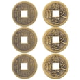 thumbnail image 1 of 6 monedas de latón para adivinación china, monedas de cobre para hacer nudos chinos y monedas de éxito., 1 of 6