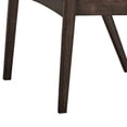thumbnail image 2 of 18 Inch Modern Wood Dining Chair, Set of 2, Angled Arms, Backrest, Gray - Saltoro Sherpi, 2 of 5