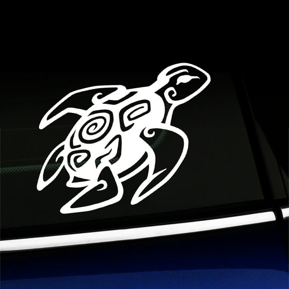 Sea Turtle - Vinyl Decal - Choose Color - [WHITE]