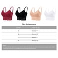 thumbnail image 2 of Lace Bra Women's Bra Padding Lace Bra Adjustable Shoulder Straps Large Wrap Bra White M, 2 of 9