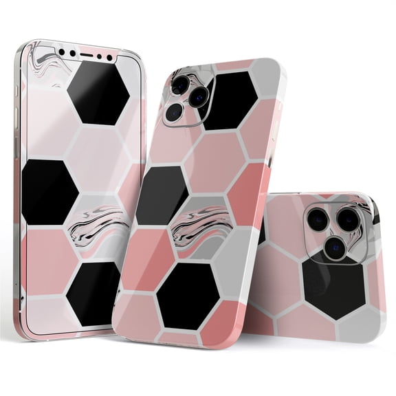 DesignSkinz Pale Pink Hex Full-Body Skin Decal Wrap Cover for iPhone 16