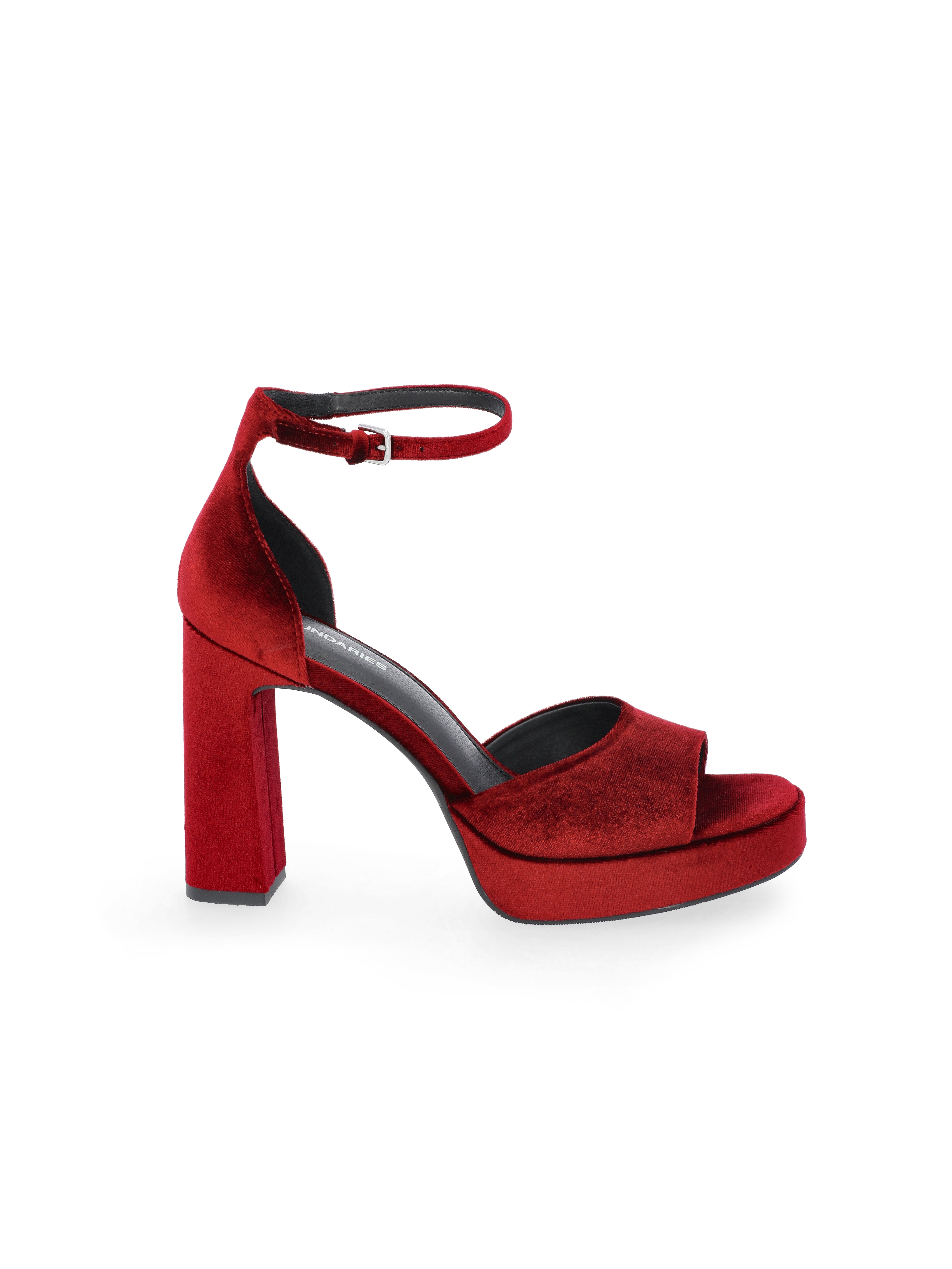 No Boundaries Women's Open Toe Platform Heels