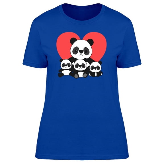 Mom And Baby Panda Family T-Shirt Women -Image by Shutterstock, Female Large