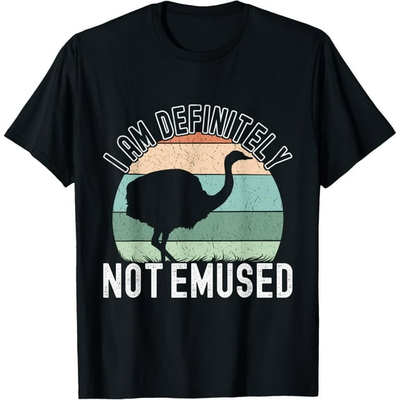 Crewneck Unisex Tee - Emu Bird Funny Emu T-Shirt