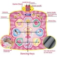 thumbnail image 3 of Dance Mat-Dance Game Toys Gift for Girls Boys 3-12 Year Old-Electronic Dance Play Mat With 8 Challenge Levels,Built-in Music,Touch Sensitive LED Light Up-Christmas Birthday Gift Ideas for Kids, 3 of 7