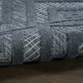 thumbnail image 4 of Nourison Versatile Solid Diamond Indoor Outdoor Flatweave Runner Rug Navy Blue 2' x 6', 4 of 8