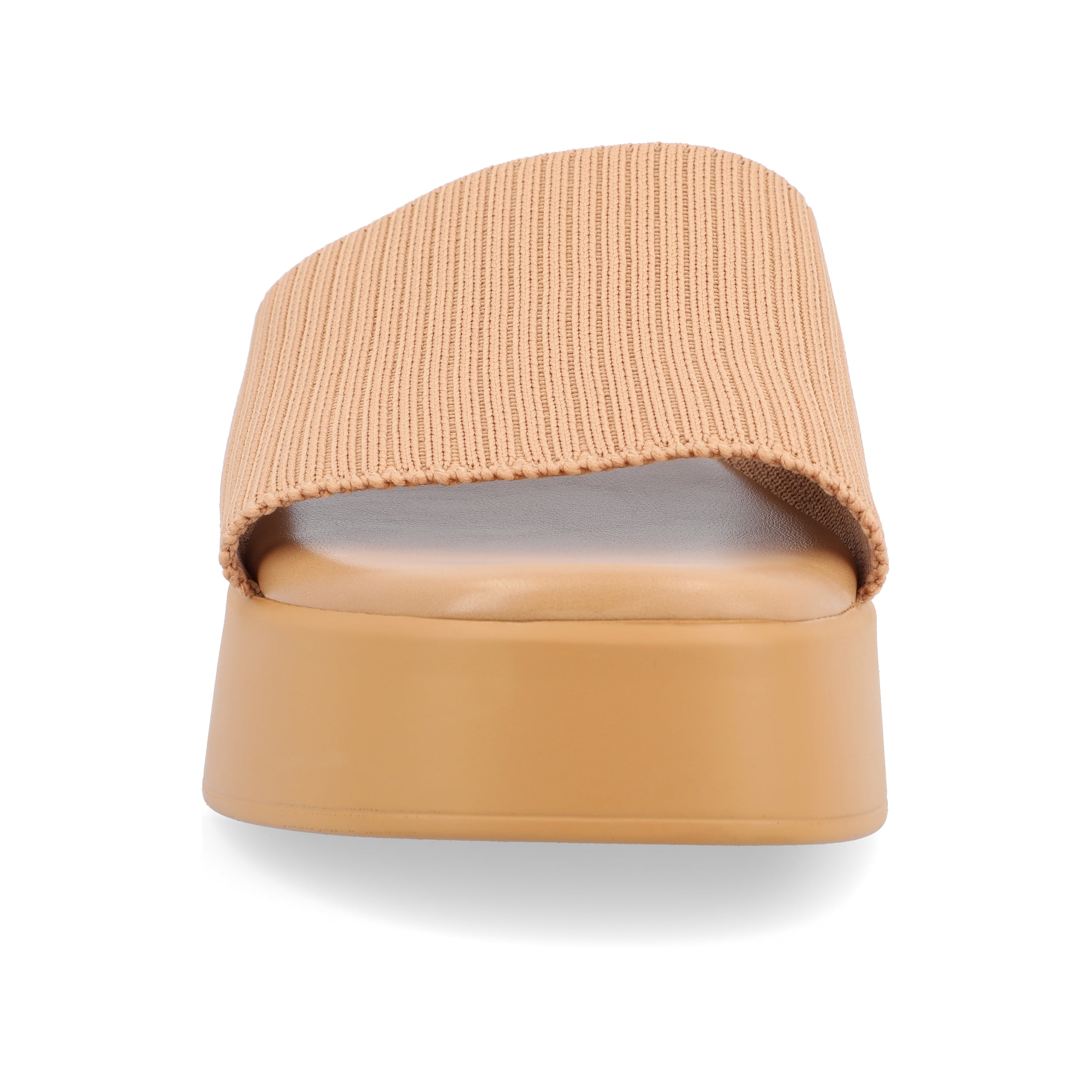 Journee Womens Emani Platform Slip On Sandals