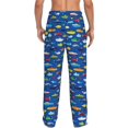 thumbnail image 7 of Salouo Submarines And Whales Print Pajama Pants for Men, Lounge Pants Elastic Waistband Casual Men's sleepwear Loungewear Sleep Pajama Pant -XX-Large, 7 of 7