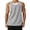 Gray, variant on Ahabrexf Mens Muscle Tank Tops Sleeveless Gym Shirts Bodybuilding Training U Neck Vest Workout Clothes Solid Color Summer Double Strap Activewear