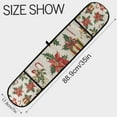thumbnail image 3 of Yayeee Double Oven Mitt Kitchen Heat Resistant Baking 35" x7" Quilted Glove, Red Christmas Poinsettia, 3 of 6