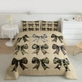 thumbnail image 2 of Homewish Cartoon Bow Knot Bedding Comforter Set,Vintage Camo Pattern Twin Comforter Sets,Green Brown Bedding Set For Boys Girls,Breathable Home Decor Reversible,2-Piece, 2 of 8