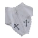 thumbnail image 4 of Vestido evasé de manga larga para mujer, cuello de muñeca con estampado de cruces en contraste XBTCLXEBCO L;Negro, 4 of 7