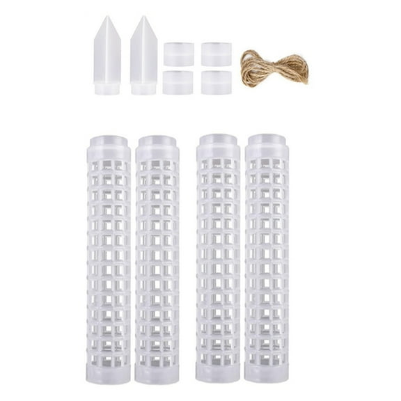 4Pcs Plastic Moss Poles Self-Watering Plant Support for Plant Monstera