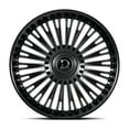 thumbnail image 2 of Dolce Luxury Razzo 22X9.5 6X135/139.7 +35mm Glossy Black Wheel 22" INCH Rim New, 2 of 3