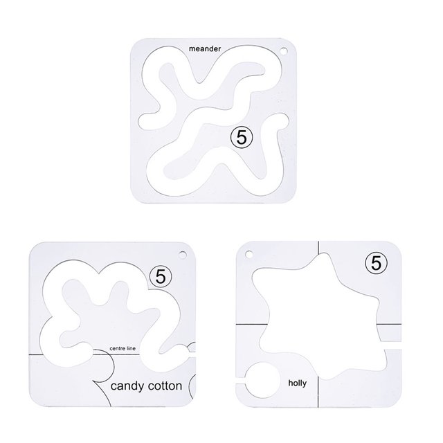 Yhmxh Gifts for Women & Men,Home Essentials Acrylic DIY Sewing Patchwork Ruler Special-shaped Hollow Sewing Kit Patchwork Template Sewing Board