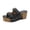 Black_038, variant on Domuza Women's Cork Buckle Wedge Sandals Comfortable Casual Fashion Dressy Slip On Leisure Beach Vacation Open Toe Summer Platform Wedge Mules Slide Sandals Beige 7.5(EU-39)