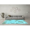 thumbnail image 3 of Ahgly Company Indoor Rectangle Abstract Light Blue Modern Area Rugs, 7' x 9', 3 of 4