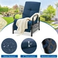 thumbnail image 4 of AECOJOY Chaise Longue Inclinable de Patio Réglable avec Coussins, Ensemble de 2 - Bleu, 4 of 5
