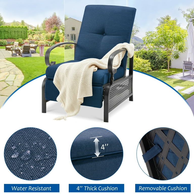 Reclining patio chairs walmart 2025