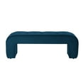 thumbnail image 2 of HomeRoots 490933 16 in. Upholstered Upholstery Bedroom Bench, Navy Blue, 2 of 3
