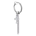 thumbnail image 1 of Non Piercing Earring Unisex Fashion Clip on Earring Dangle Hoop Earring, 1 of 10